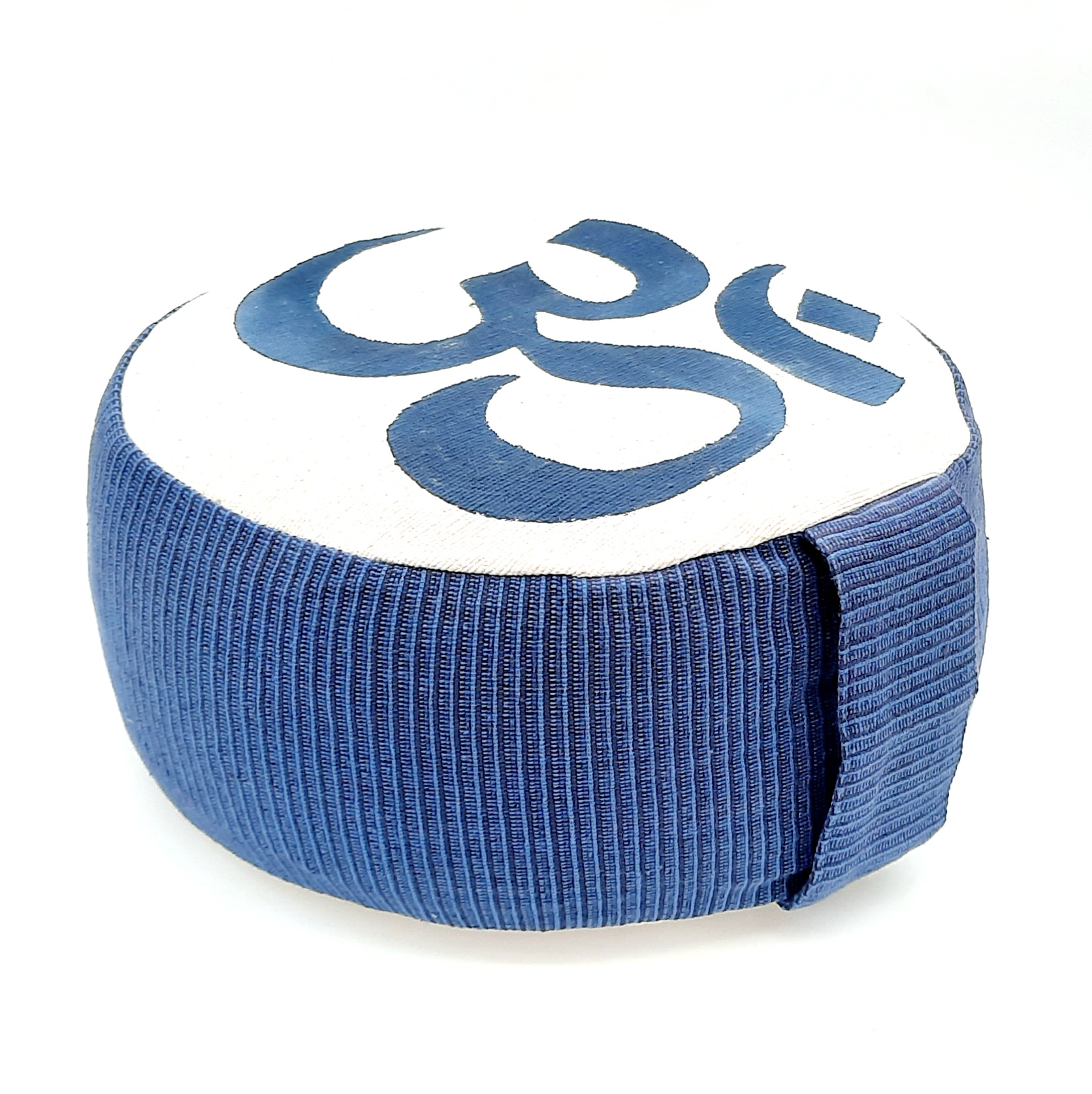 Yoga Poef | OM | blauw-wit