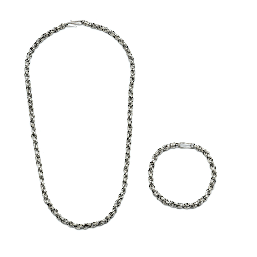Schakel collier armband Chain necklace bracelet rond round links
