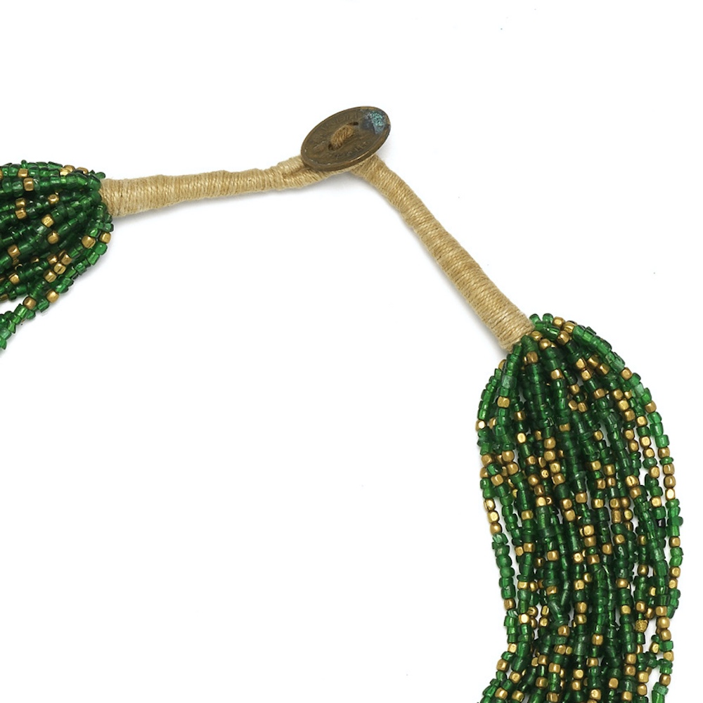 brons bronze mini kralen seed beads green groen
