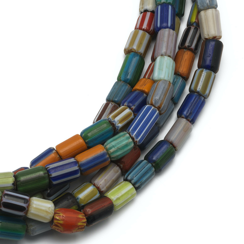 glass beads glaskralen chevron