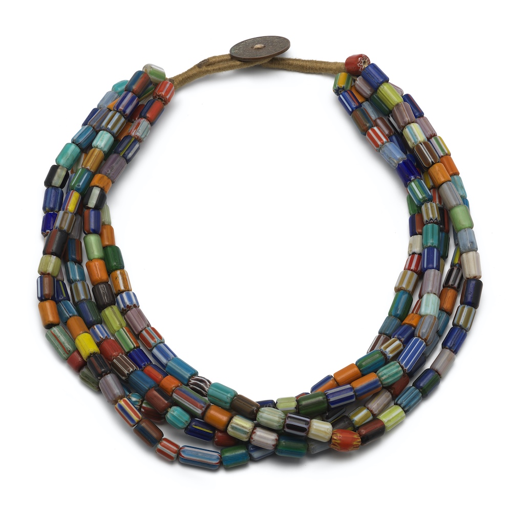 Collier necklace chevron kralen beads