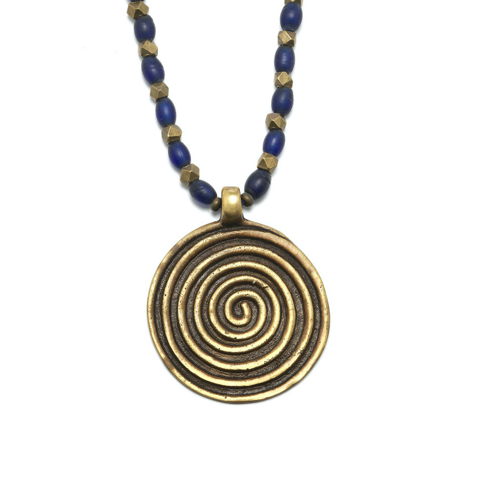 Ketting necklace Gunjita pendant hanger levensspiraal spiral of life