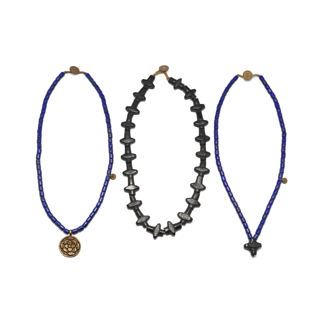 ketting necklace kruis cross glaskraal glass beads