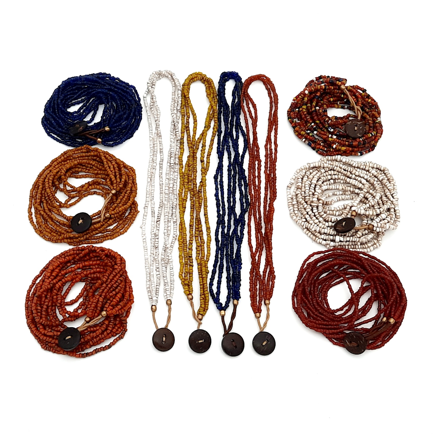 Necklace | Bonda | 3 strands | 45 cm