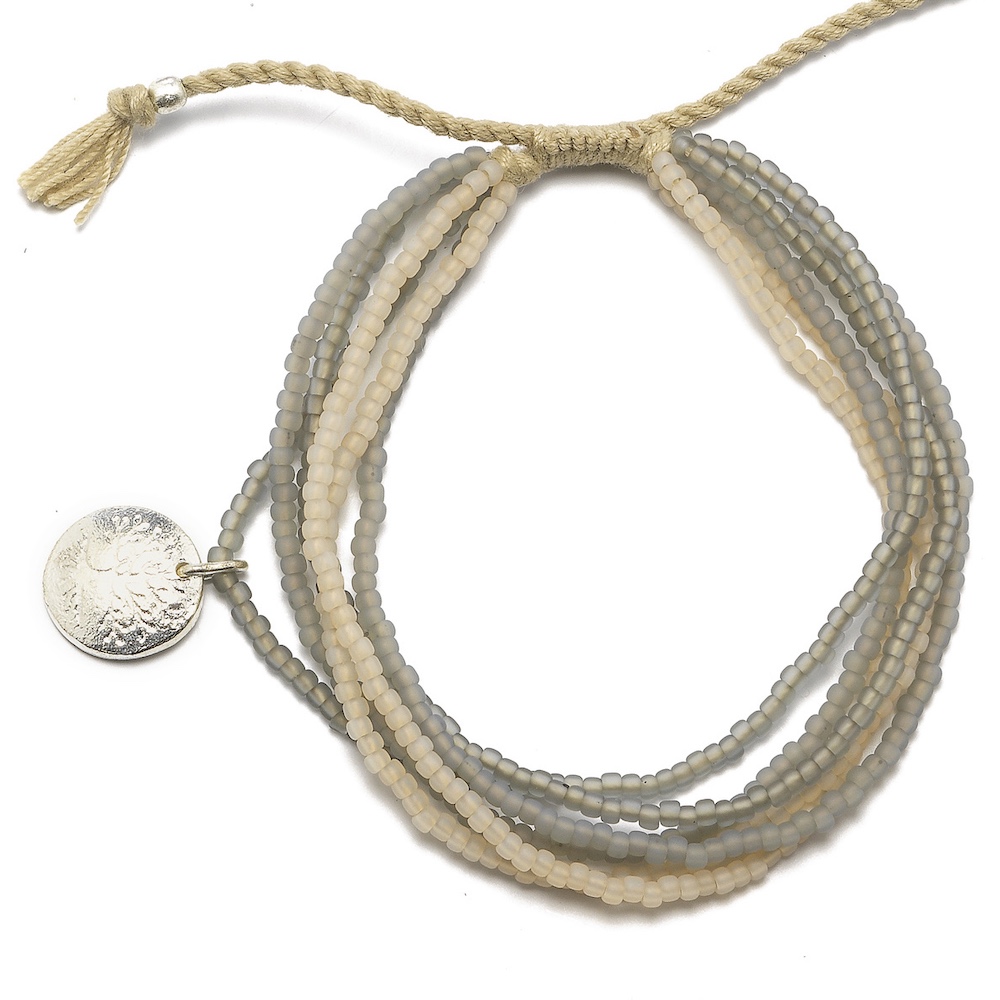 Bracelet armband levensboom tree of life glaskraaltjes glass beads 3 lines