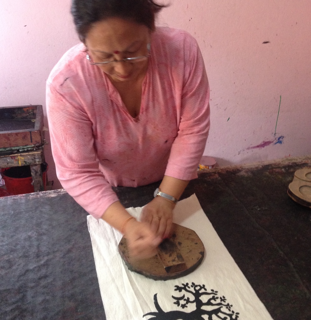 making blockprint blokdrukken empowerment