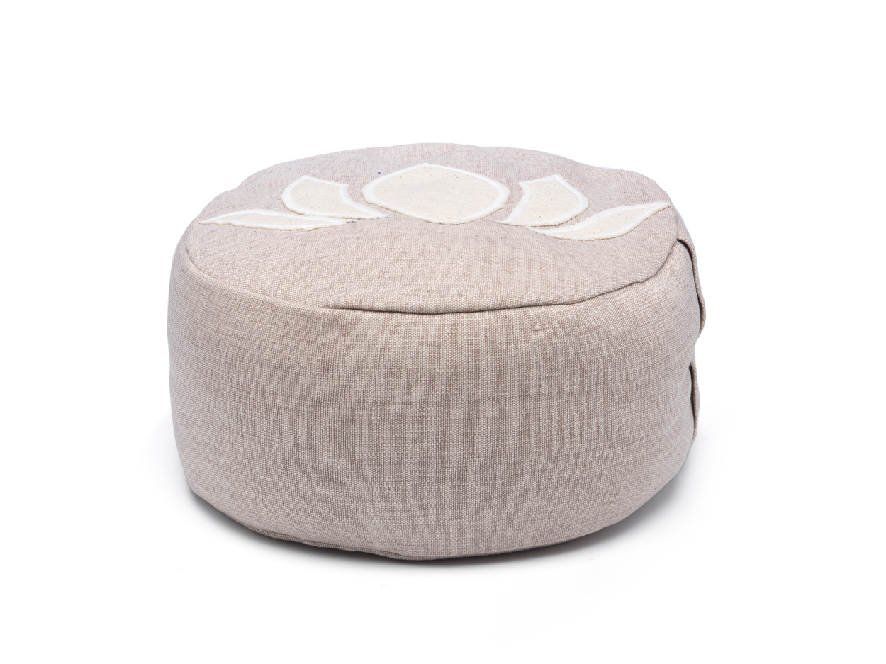 yoga poef Happinez pillow lotus taupe