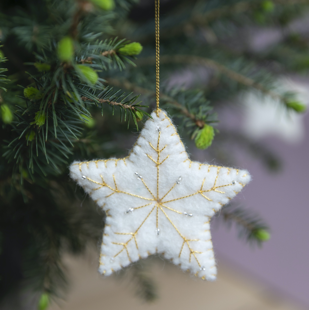 kerstdecoratie christmas decoration star ster wit white
