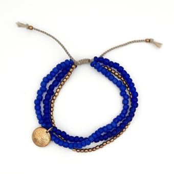Bracelet armband levensboom tree of life glaskraaltjes glass beads 6 lines