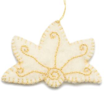 kerstdecoratie christmas decoration lotus flower bloem wit white