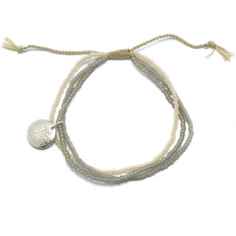 Bracelet armband levensboom tree of life glaskraaltjes glass beads 6 lines