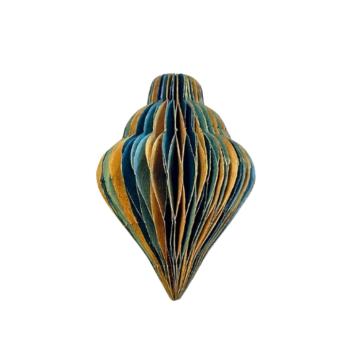 Honeycomb Ornament | 11 cm | Blue