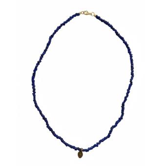 Necklace | Bonda | Bronze Charm | Blue