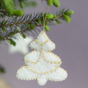 kerstdecoratie christmas decoration tree boom wit white