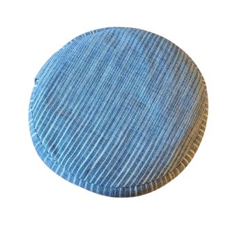 yoga poef pillow meditatie meditation blue white blauw wit space dye