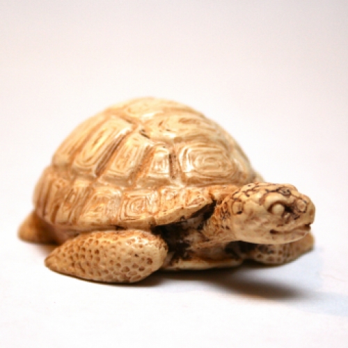 resin schildpad turtle beeldje figurine netsuke