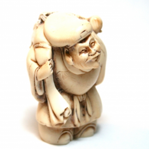 resin wijze reiziger beeldje figurine