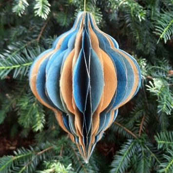 Honeycomb Ornament | Blauw