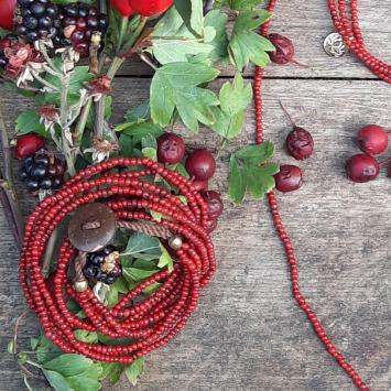 Collier | White Hearts | 3 strengen