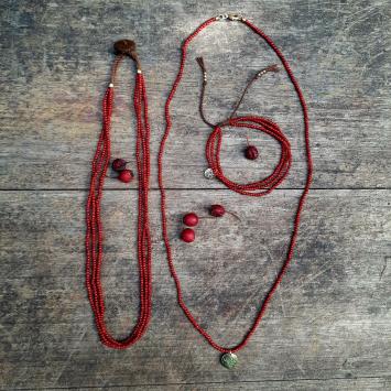 Collier | White Hearts | Lotus