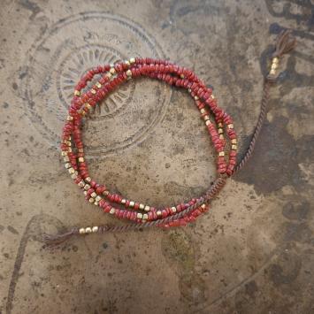 Armband | Glas-Brons | 4 Kleuren