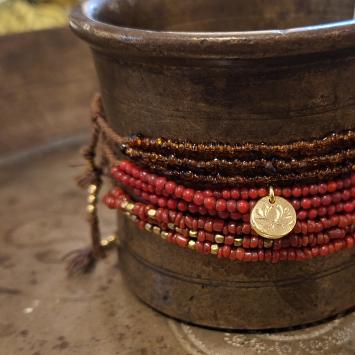 Bracelet | White Hearts | Lotus