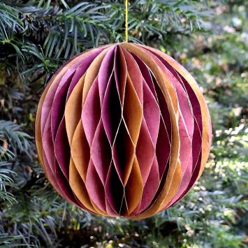 Honeycomb Bal | 12 cm | Roze