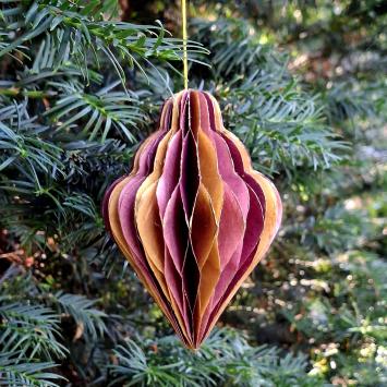 Honeycomb Ornament | 11 cm | Roze