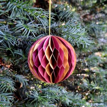 Honeycomb Bal | 8 cm | Roze