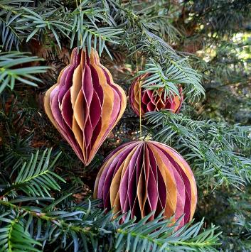 Honeycomb Bal | 12 cm | Roze