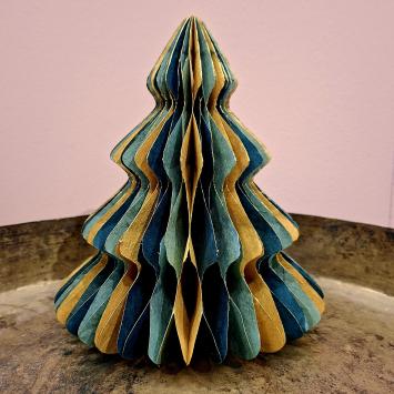 Honeycomb Christmas Tree | 23 cm | Blue