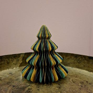 Honeycomb Kerstboom | 18 cm | Blauw