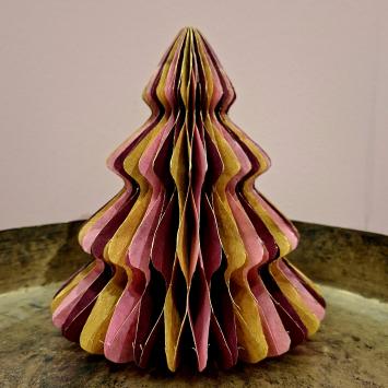 Honeycomb Christmas Tree | 23 cm | Pink