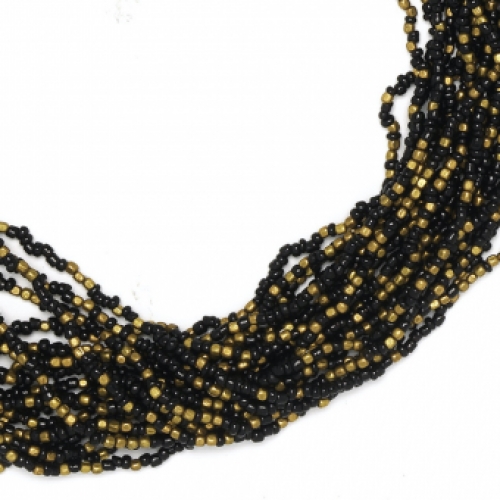 brons bronze mini kralen seed beads black zwart