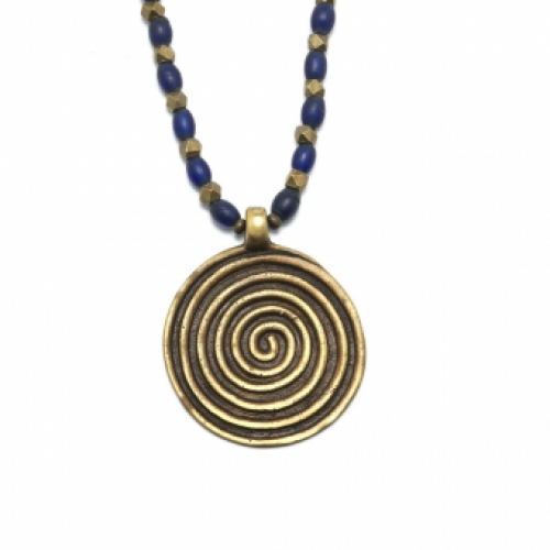 Ketting necklace Gunjita pendant hanger levensspiraal spiral of life