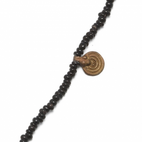 mini glaskraaltjes zwart seed bead black levensspiraal spiral