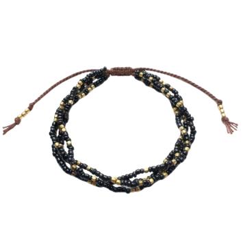 Armband | Glas-Brons | 4 Kleuren