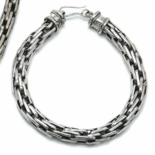 Schakel  armband Chain  bracelet rechthoekig rectangular