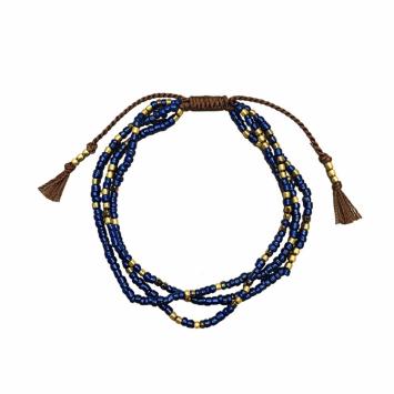 Armband | Glas-Brons | 4 Kleuren