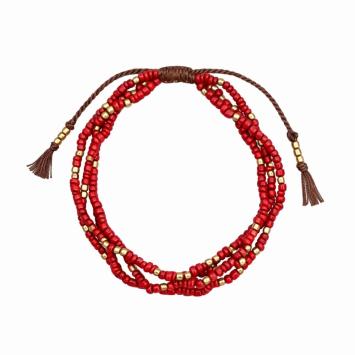 Armband | Glas-Brons | 4 Kleuren