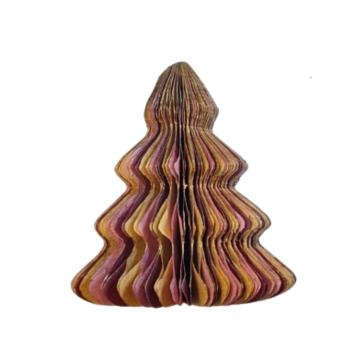 Honeycomb Kerstboom | 12 cm | Roze