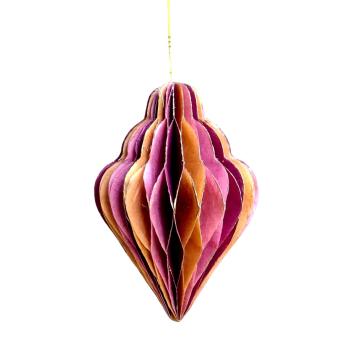 Honeycomb Ornament | 11 cm | Roze