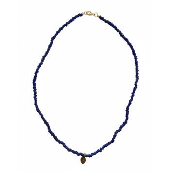 Necklace | Bonda | Bronze Charm | Blue