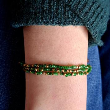 Armband | Glas-Brons | 4 Kleuren