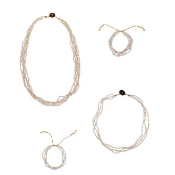 Necklace | Bonda | 5 strands | 55 cm
