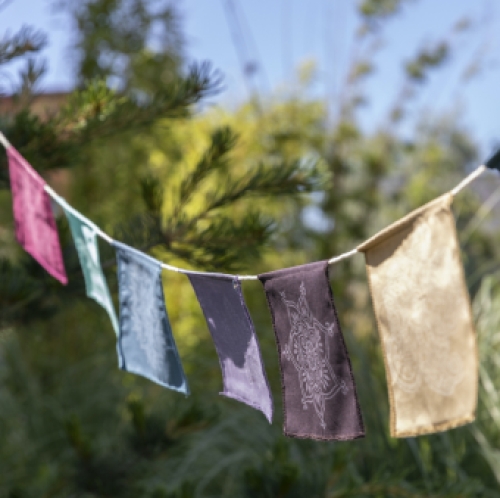 mandala bunting slinger kleuren katoen cotton