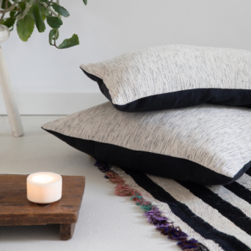 Cushion cover | Black White