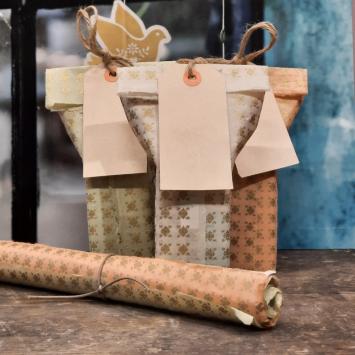 wrapping paper kadopapier cadeaupapier handmade handgemaakt