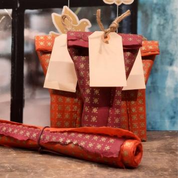 wrapping paper kadopapier cadeaupapier handmade handgemaakt