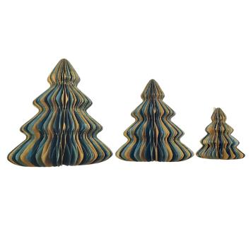 Honeycomb Christmas Tree | 12 cm | Blue